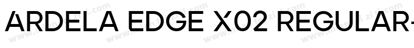 Ardela Edge X02 Regular字体转换